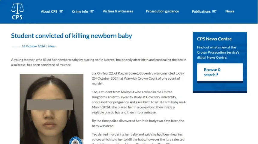 英区大瓜！22岁考文垂留学生在宿舍产子后将婴儿藏进密封盒中！被判谋杀罪- 综合新闻- 加拿大新闻- 约克论坛